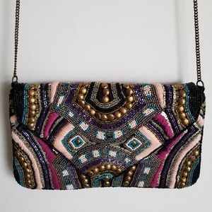 Beaded envelope purse